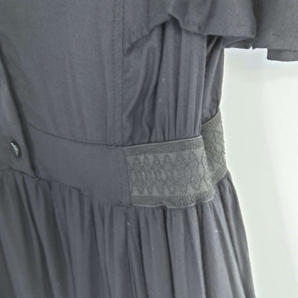 DOUBLE ZERO FLUTTER SLEEVE COWL NECK DRESS SIZE MEDIUM - Picture 4 of 7